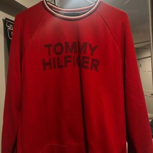 Red Tommy Hilfiger Crewneck
